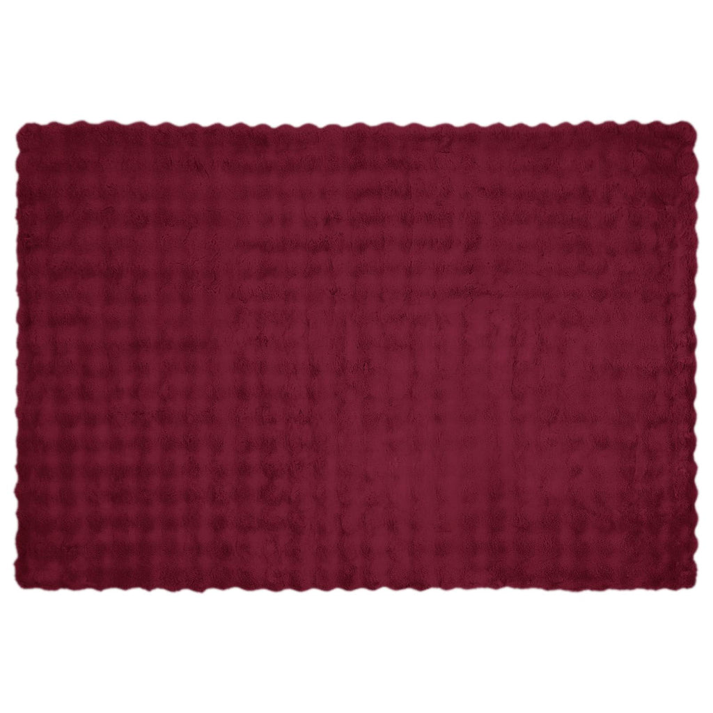 vidaXL Rutschfeste Decke aus Kunstkaninchenfell Olite 4 pcs Polyester