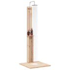 vidaXL Outdoor-Dusche Natur 75 x 76 x 217 cm Massives Kiefernholz