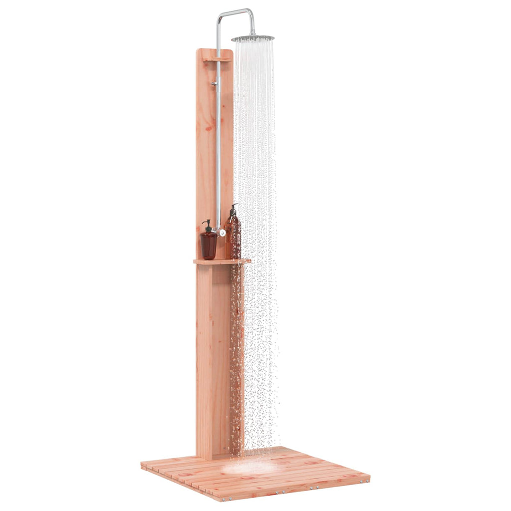 vidaXL Outdoor-Dusche Natur 75 x 76 x 217 cm Massives Douglasienholz