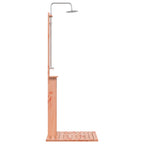 vidaXL Outdoor-Dusche Natur 75 x 76 x 217 cm Massives Douglasienholz