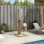 vidaXL Outdoor-Dusche Natur 75 x 76 x 217 cm Imprägniertes Kiefernholz