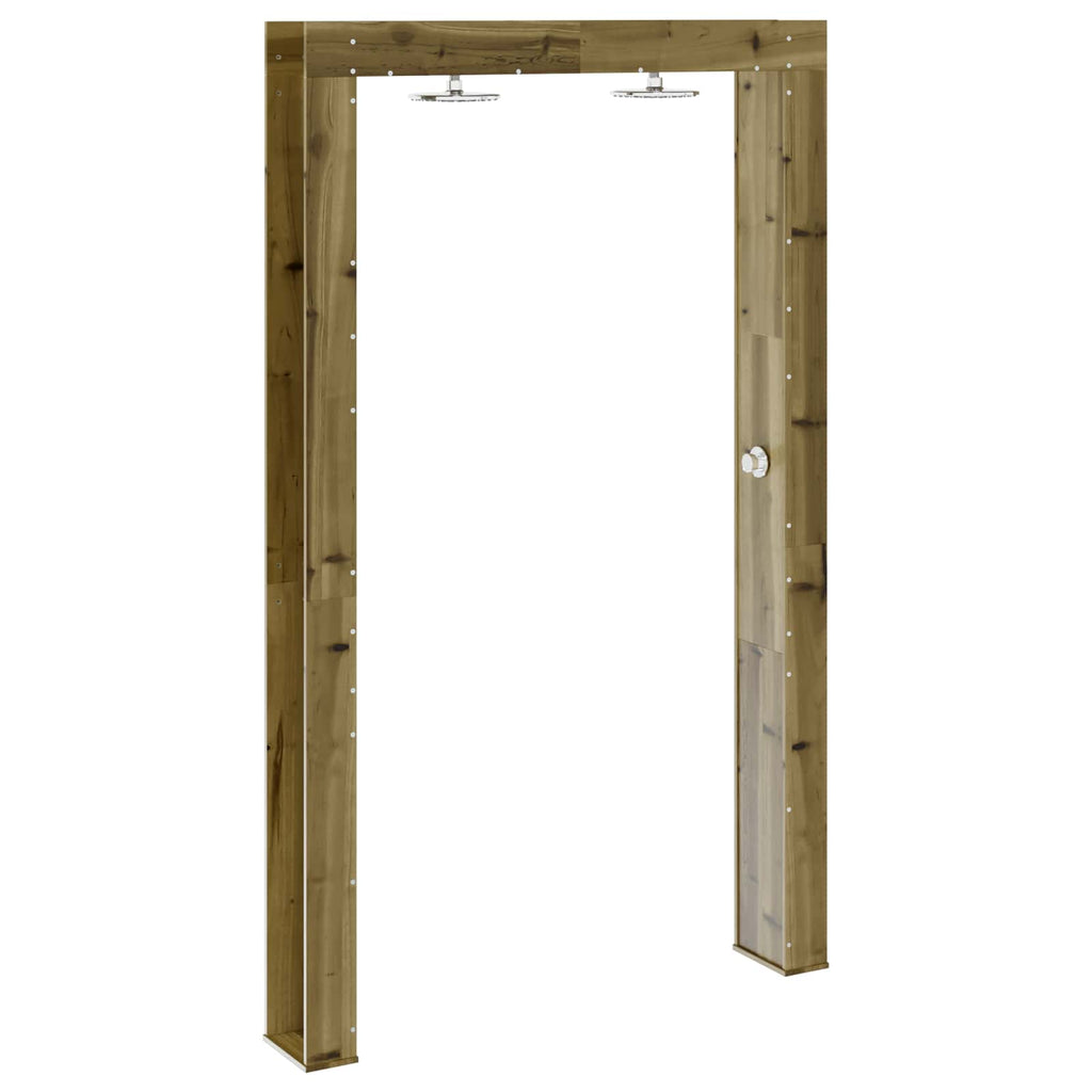 vidaXL Outdoor-Dusche Natur 137 x 23 x 226 cm