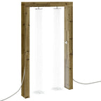 vidaXL Outdoor-Dusche Natur 137 x 23 x 226 cm