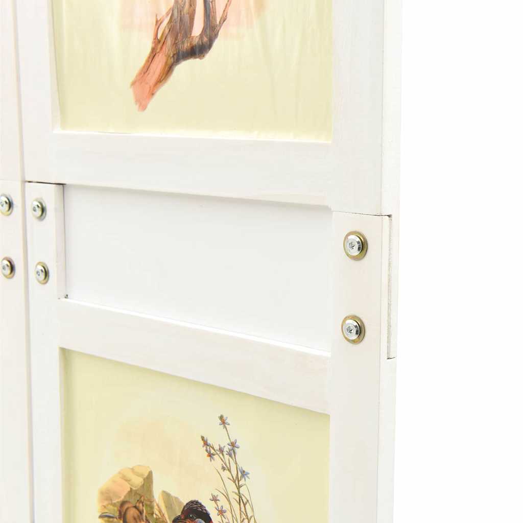 vidaXL Romdivider-Panel Weiß 106 x 165 cm MDF