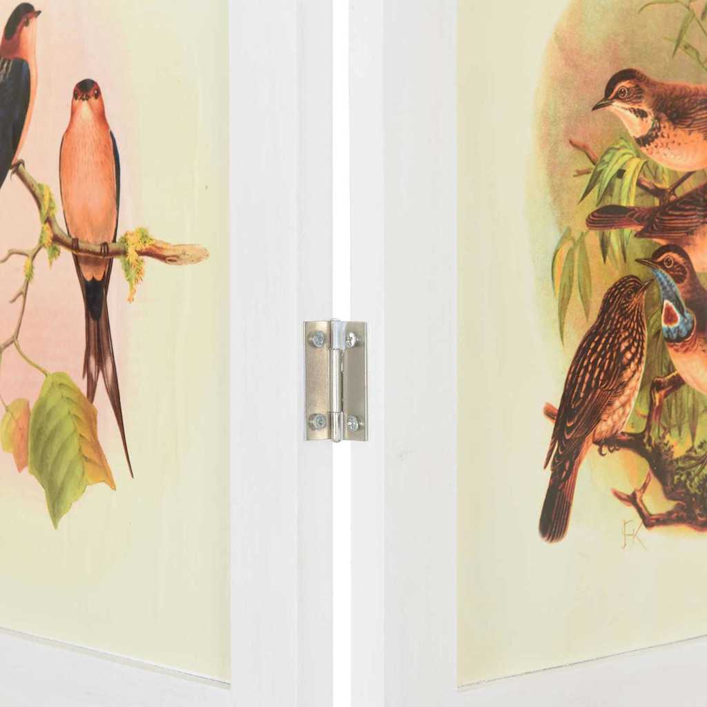 vidaXL Romdivider-Panel Weiß 106 x 165 cm MDF