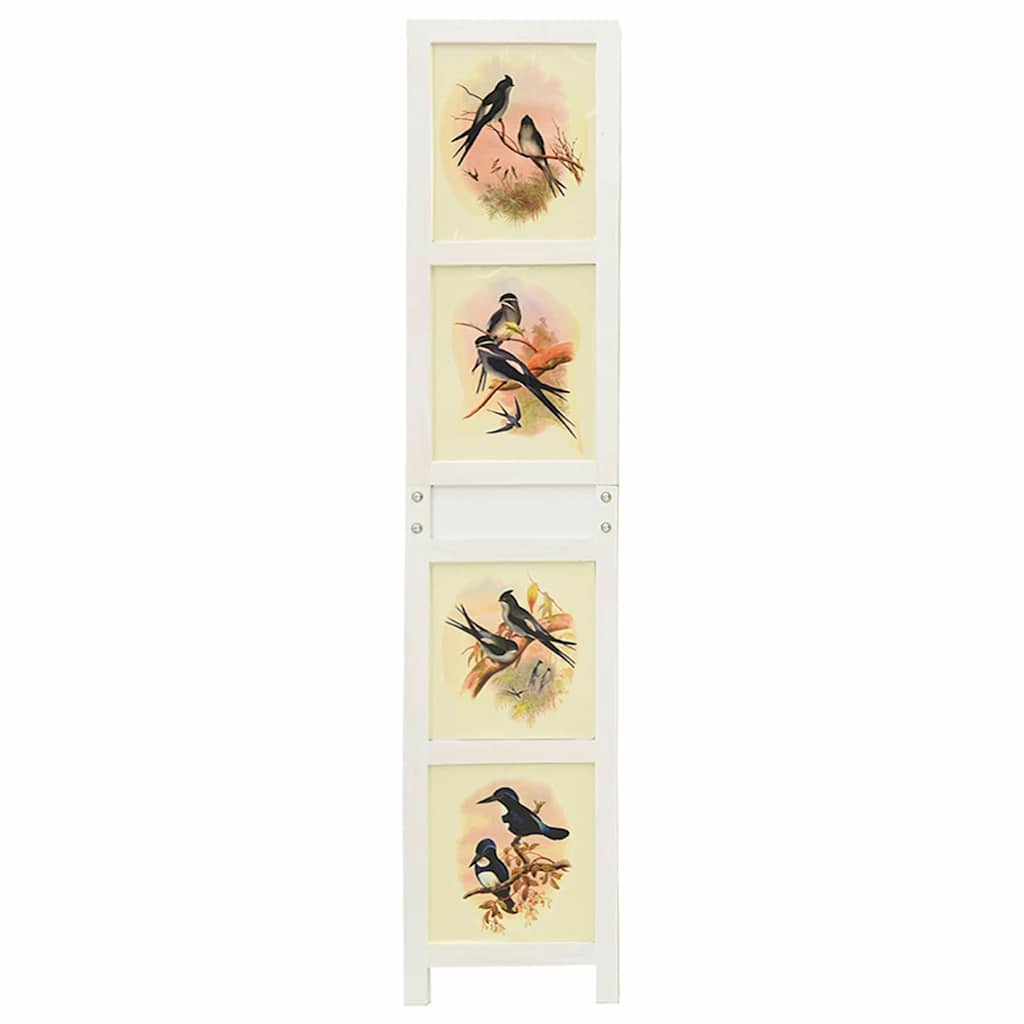 vidaXL Romdivider-Panel Weiß 106 x 165 cm MDF