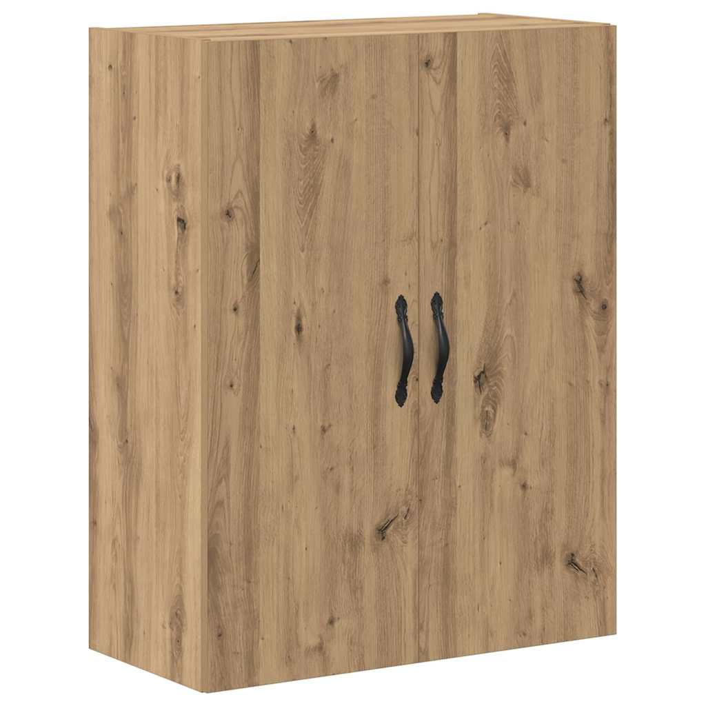 vidaXL Highboard 2 pcs Artisan-Eiche Ingenieurholz und Glas