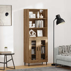 vidaXL Highboard Artisan-Eiche 69,5 x 34 x 180 cm