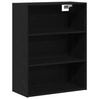 vidaXL Highboard Schwarz Eichen-Optik 69,5 x 34 x 180 cm