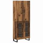 vidaXL Highboard 2 pcs Altholz 69,5 x 34 x 180 cm