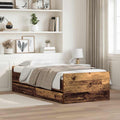 vidaXL Bettrahmen Altholz 100 x 200 cm Massives Kiefernholz