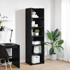vidaXL Schrank Schwarz Eichen-Optik 50 x 41 x 185 cm Holzwerkstoff