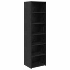 vidaXL Schrank Schwarz Eichen-Optik 50 x 41 x 185 cm Holzwerkstoff