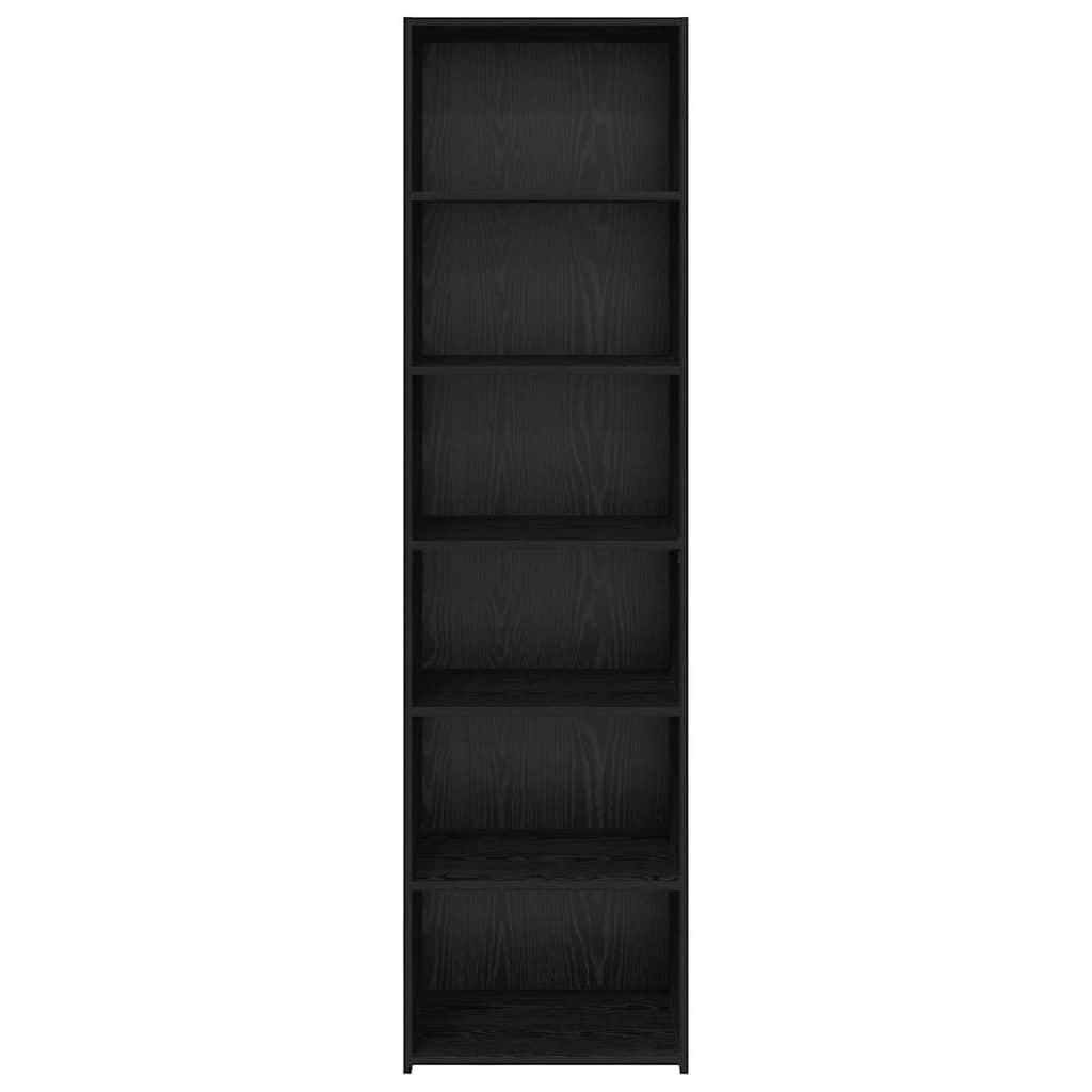 vidaXL Schrank Schwarz Eichen-Optik 50 x 41 x 185 cm Holzwerkstoff
