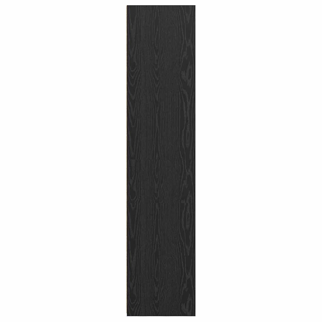 vidaXL Schrank Schwarz Eichen-Optik 50 x 41 x 185 cm Holzwerkstoff