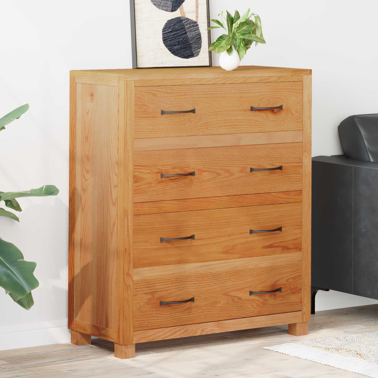vidaXL Schrank mit Schubladen mit Speicher Braun Holzwerkstoff