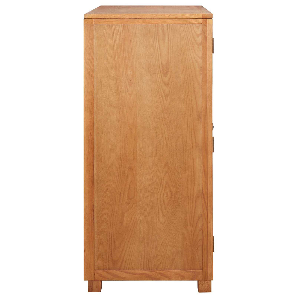 vidaXL Kleiderschrank mit Speicher mit Tür Braun Holzwerkstoff