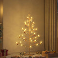 vidaXL Holz Weihnachtsbaum Natur 150 cm Massives Kiefernholz