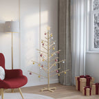 vidaXL Holz Weihnachtsbaum Natur 150 cm Massives Kiefernholz