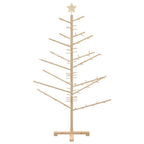 vidaXL Holz Weihnachtsbaum Natur 150 cm Massives Kiefernholz
