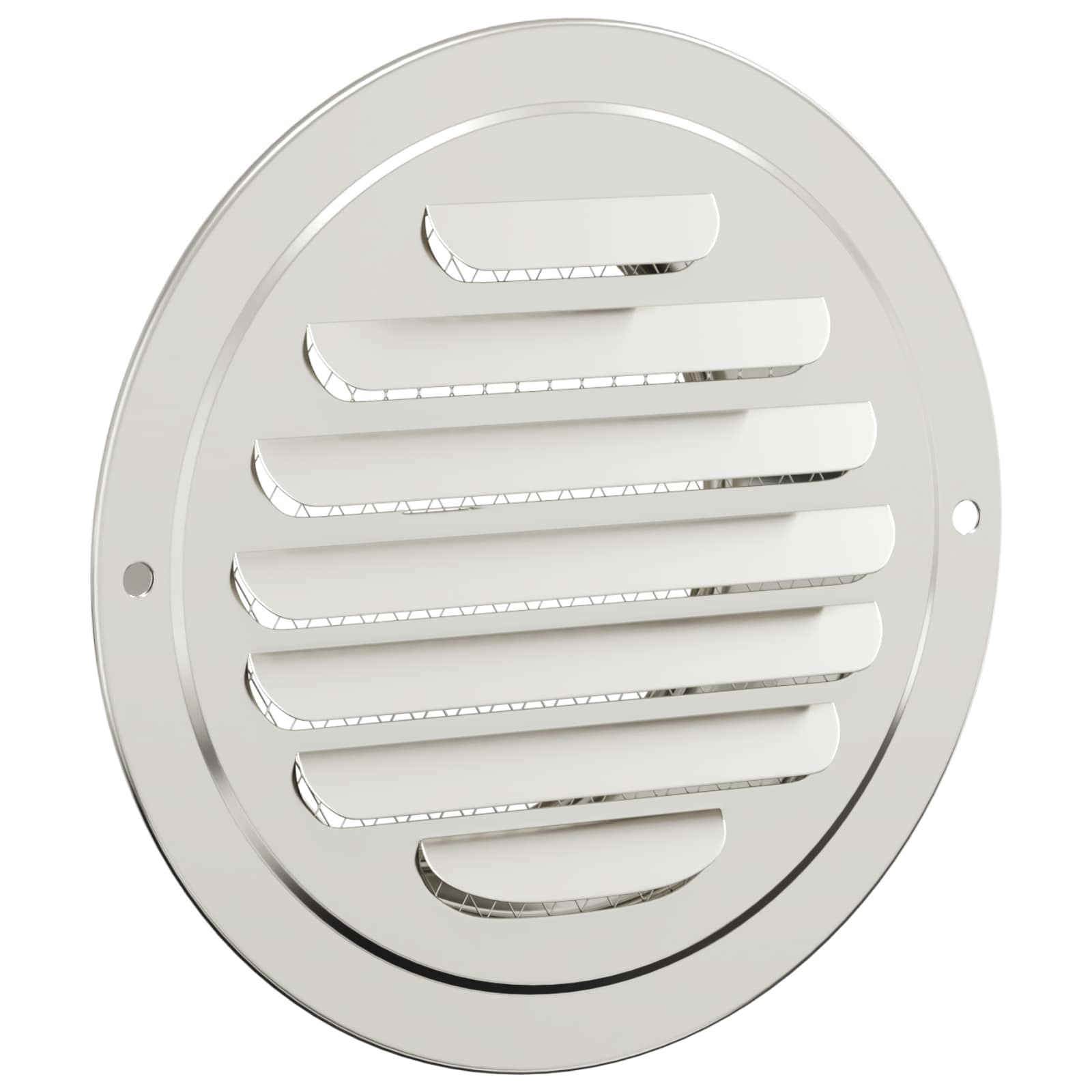 vidaXL Lüftungsgitter 4 pcs Silber 80 mm Edelstahl