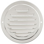 vidaXL Lüftungsgitter 4 pcs Silber 80 mm Edelstahl