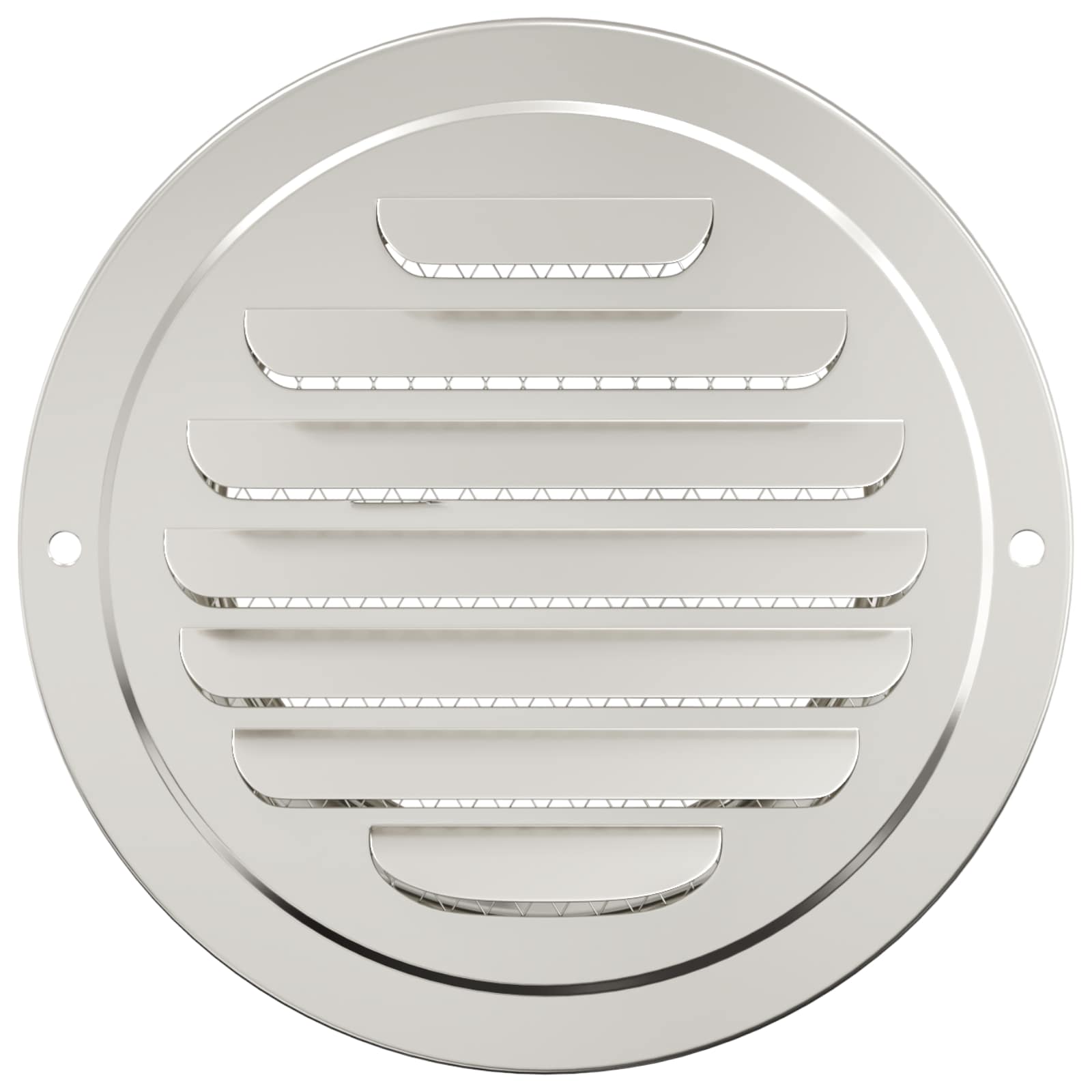 vidaXL Lüftungsgitter 4 pcs Silber 80 mm Edelstahl