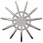 vidaXL Dachrinnenblattschutz 2 pcs Silber 50 mm Edelstahl