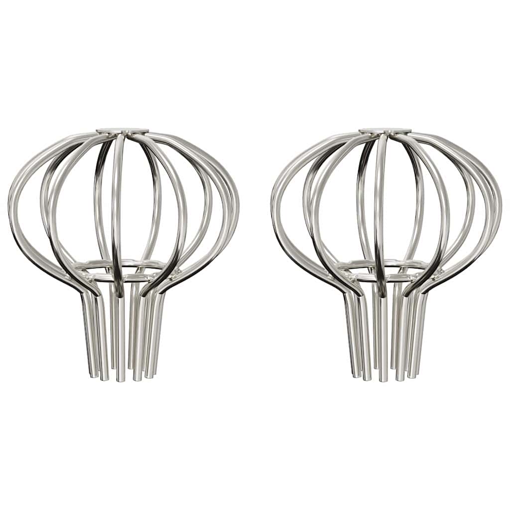 vidaXL Dachrinnenblattschutz 2 pcs Silber 50 mm Edelstahl
