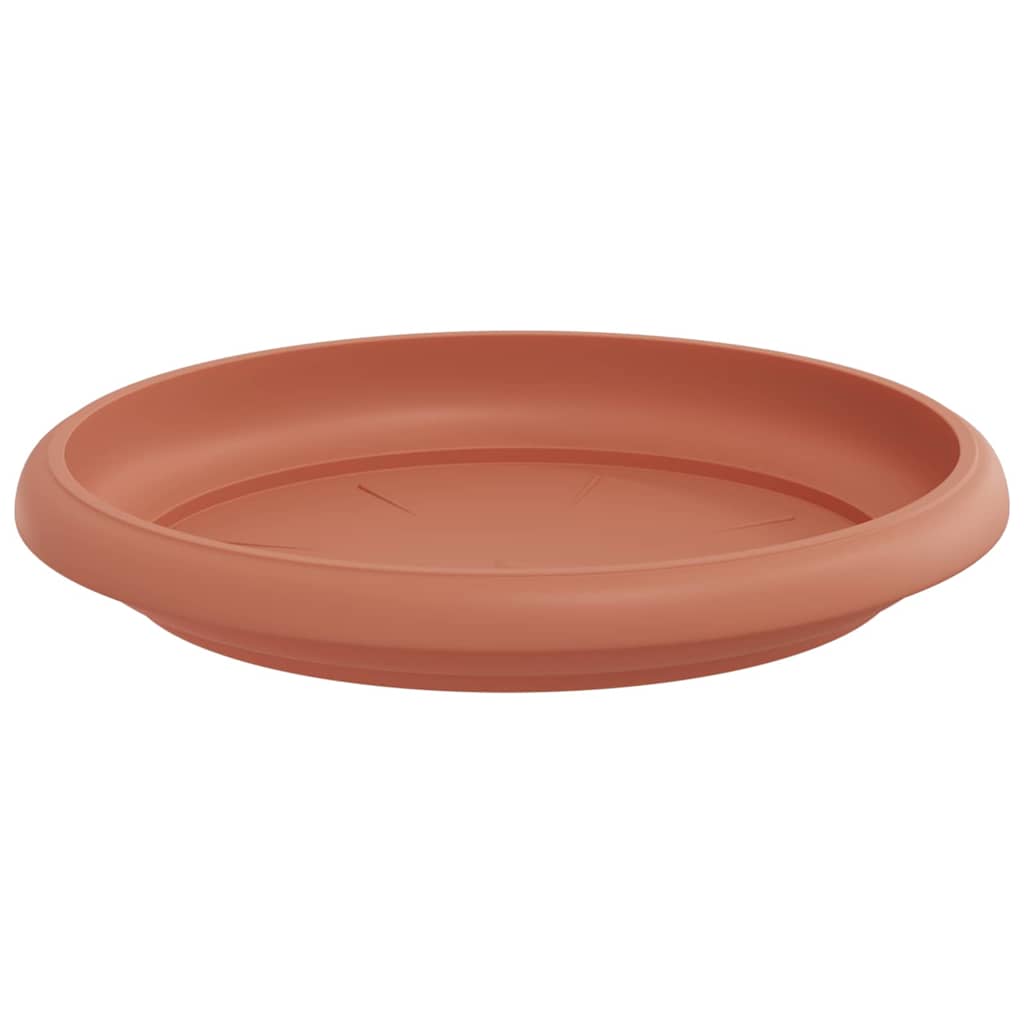 vidaXL Runde Blumenplatte 24 pcs Ziegelrot Ø 14 x 2 cm Kunststoff