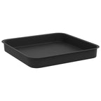 vidaXL Quadratisches Blumentablett 6 pcs Schwarz 15 x 15 x 2 cm