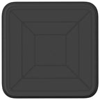 vidaXL Quadratisches Blumentablett 6 pcs Schwarz 15 x 15 x 2 cm