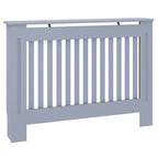 vidaXL Heizkörperabdeckung 2 pcs Grau 112 x 19 x 81,5 cm Holzwerkstoff