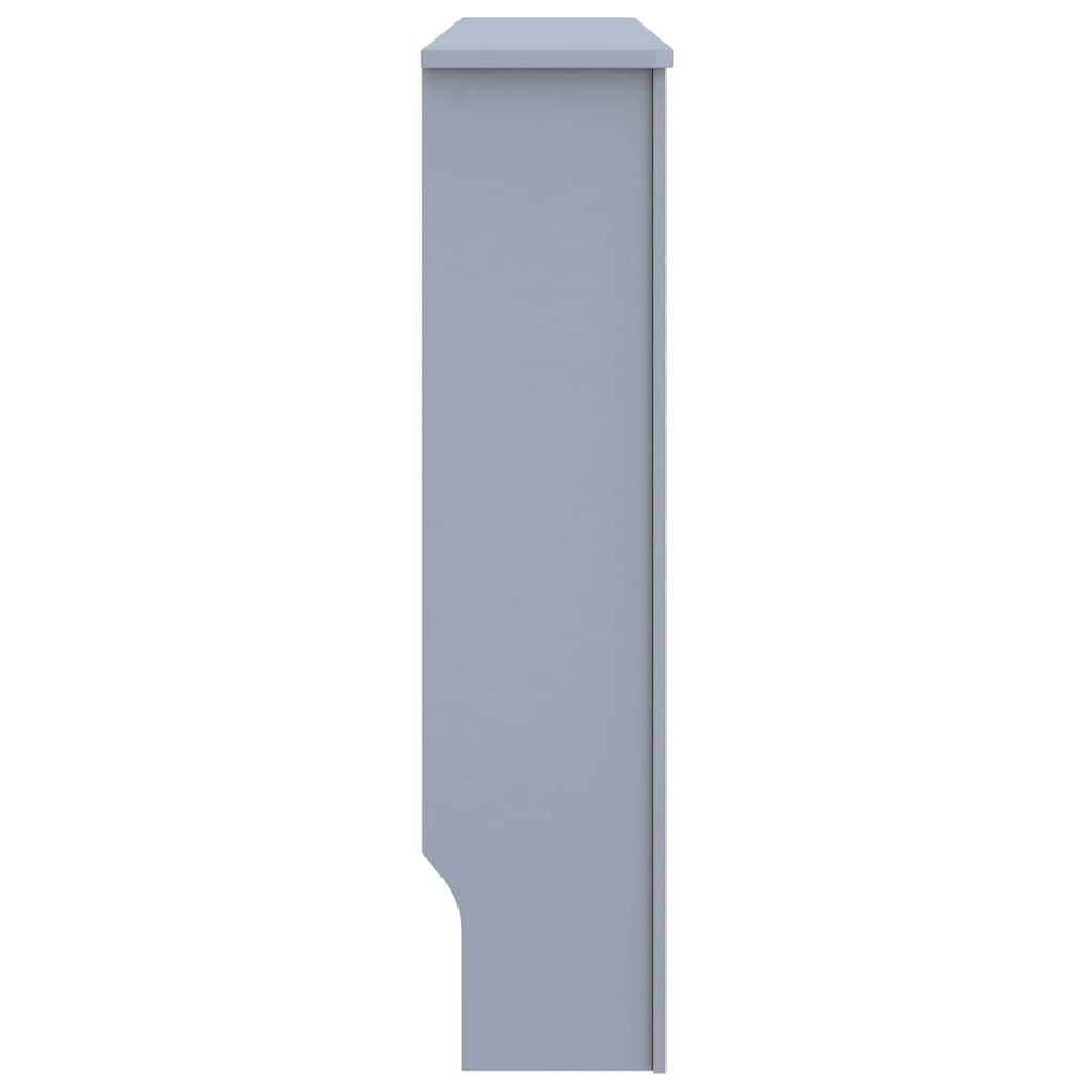 vidaXL Heizkörperabdeckung 2 pcs Grau 112 x 19 x 81,5 cm Holzwerkstoff
