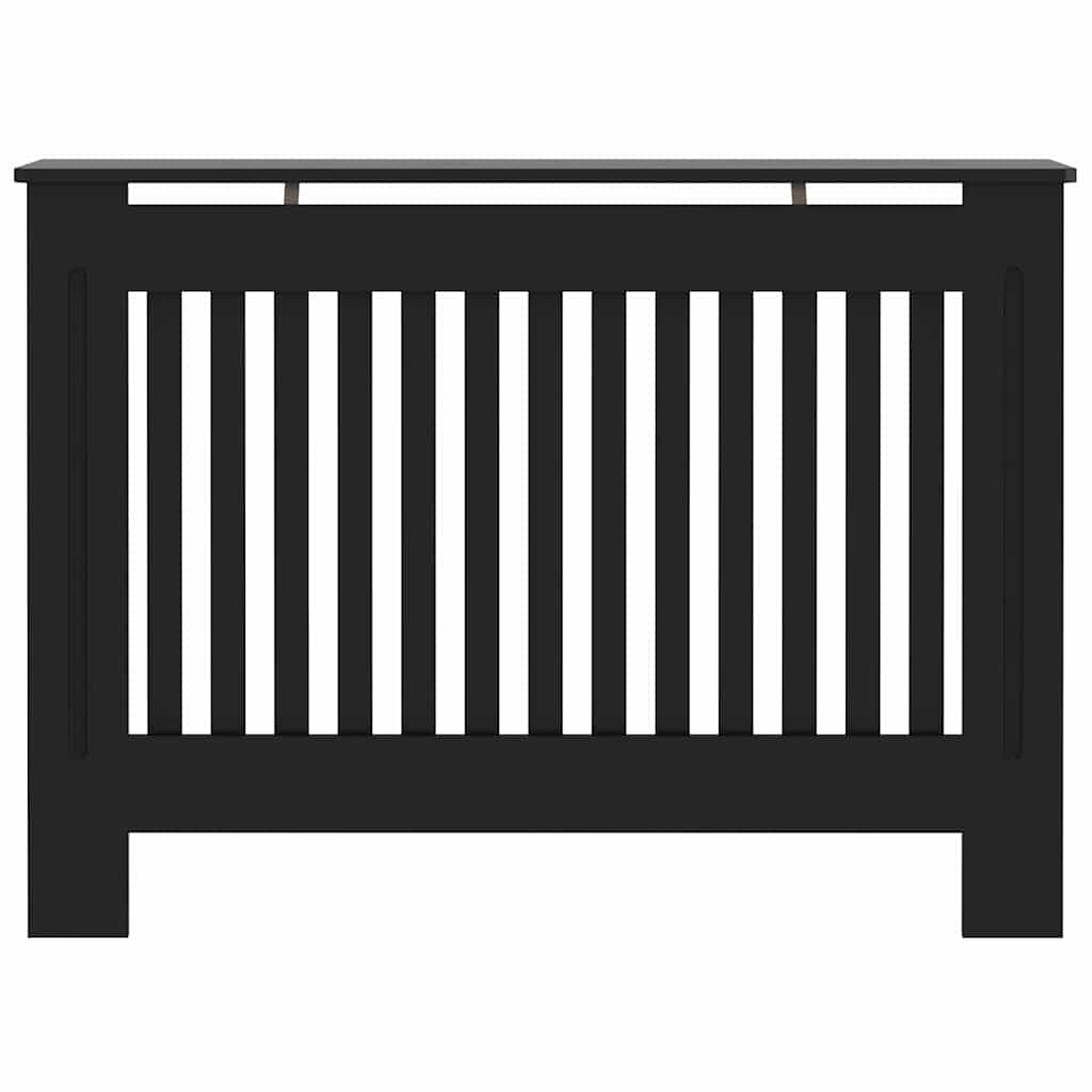 vidaXL Heizkörperabdeckung 2 pcs Schwarz 112 x 19 x 81,5 cm