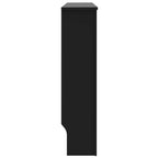 vidaXL Heizkörperabdeckung 2 pcs Schwarz 112 x 19 x 81,5 cm