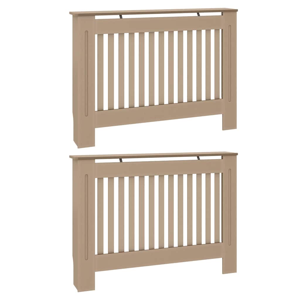 vidaXL Heizkörperabdeckung 2 pcs Sonoma-Eiche 112 x 19 x 81,5 cm
