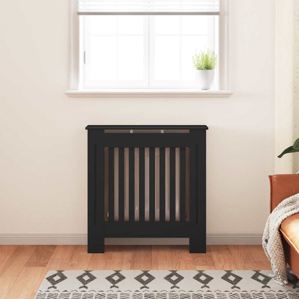 vidaXL Heizkörperabdeckung Schwarz 78 x 19 x 81,5 cm Holzwerkstoff