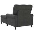 vidaXL Lounge-Liege mit Kissen Schwarz 91 x 157 x 91 cm Kunstleder