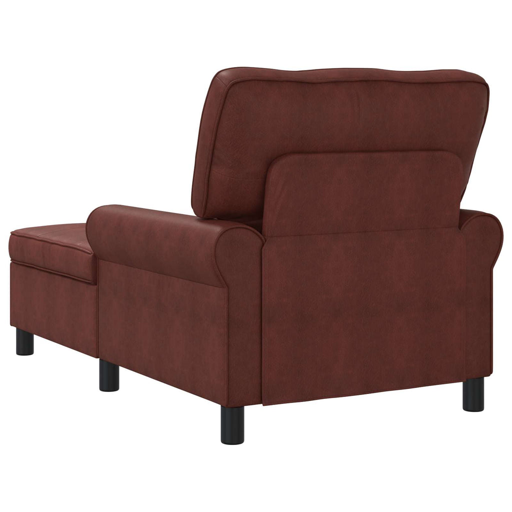 vidaXL Lounge-Liege Glänzendes Braun 91 x 157 x 91 cm Kunstleder