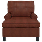 vidaXL Lounge-Liege Glänzendes Braun 91 x 157 x 91 cm Kunstleder