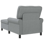 vidaXL Lounge-Liege mit Kissen Hellgrau 91 x 157 x 91 cm Stoff