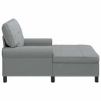vidaXL Lounge-Liege mit Kissen Hellgrau 91 x 157 x 91 cm Stoff