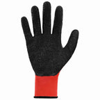 vidaXL Arbeitshandschuhe 12 pcs Rot und Schwarz 10 / XL