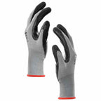 vidaXL Arbeitshandschuhe 12 pcs Grau und Schwarz 7 / S Polyester