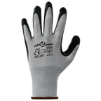 vidaXL Arbeitshandschuhe 12 pcs Grau und Schwarz 8 / m Polyester