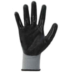 vidaXL Arbeitshandschuhe 12 pcs Grau und Schwarz 10 / XL Polyester