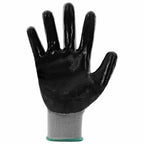vidaXL Arbeitshandschuhe 12 pcs Grau und Schwarz 11 / XXL Polyester