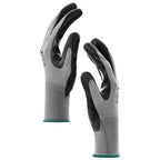 vidaXL Arbeitshandschuhe 12 pcs Grau und Schwarz 11 / XXL Polyester