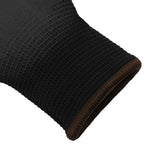 vidaXL Arbeitshandschuhe 24 pcs Schwarz 8 / m Polyester